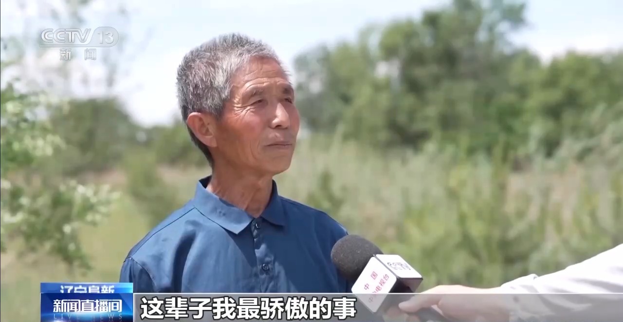 中央媒体看辽宁丨央视新闻：全国优秀共产党员、全国绿化奖章获得者侯贵：二十五年扎根沙海他从一棵树种出一片林(图7)